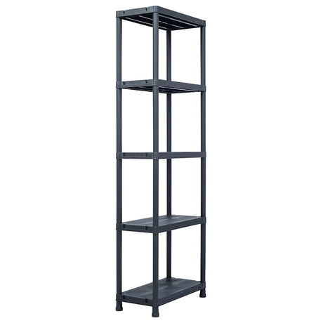 Vidaxx Lagerregal 125 kg 60x30x180 cm Kunststoff schwarz