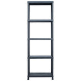 VIDAXL -LAGE RAKE 125 kg 60x30x180 cm Kunststoff schwarz