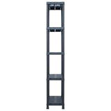 VIDAXL -LAGE RAKE 125 kg 60x30x180 cm Kunststoff schwarz