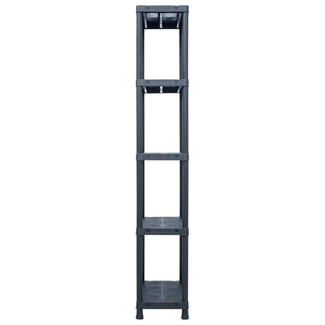 Vidaxx Lagerregal 125 kg 60x30x180 cm Kunststoff schwarz