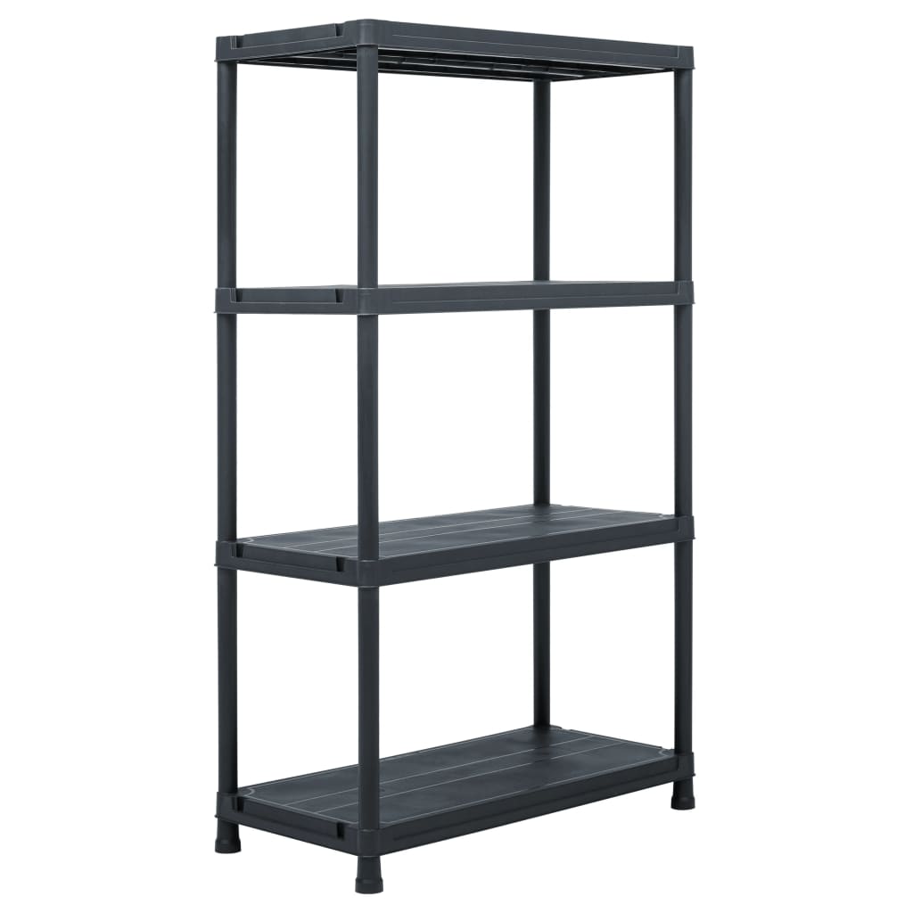 VIDAXL -LAARTRABE 200 kg 80x40x138 cm Kunststoff schwarz