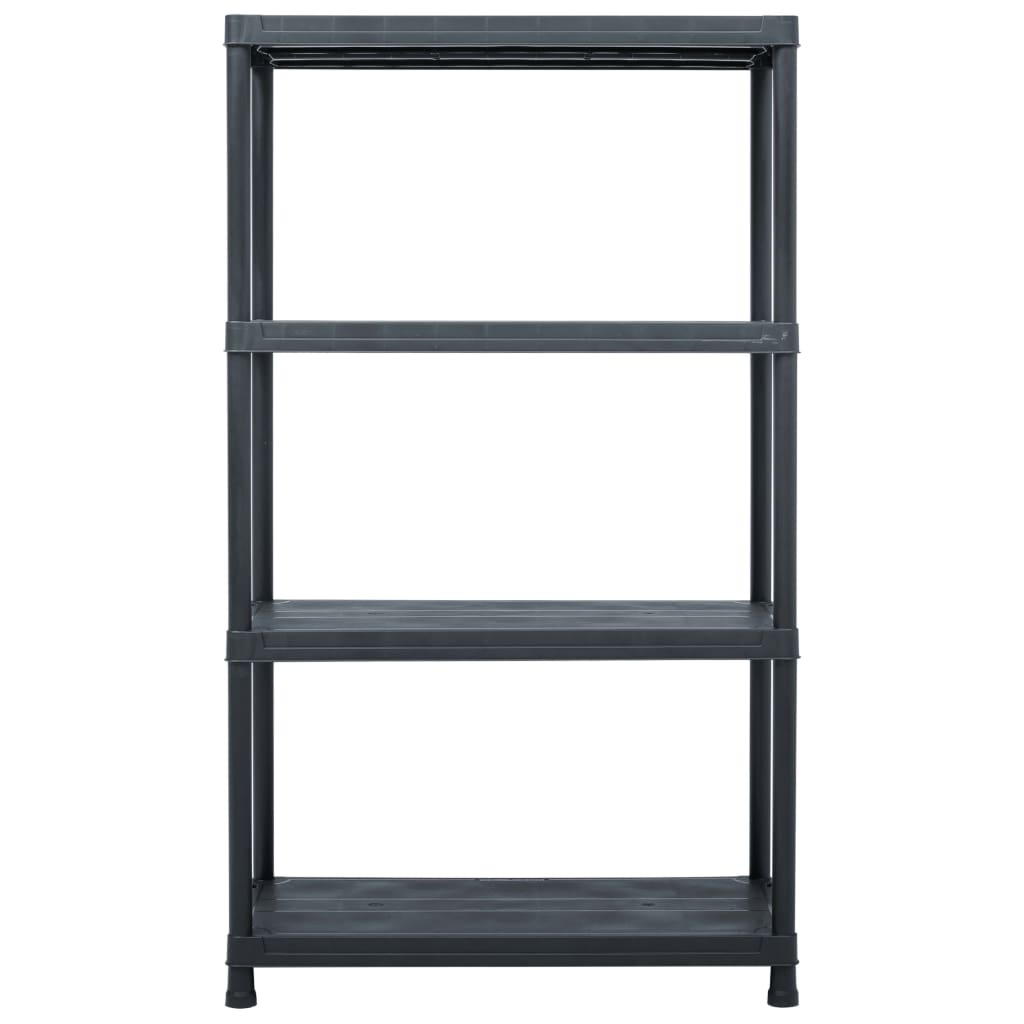 VIDAXL -LAARTRABE 200 kg 80x40x138 cm Kunststoff schwarz