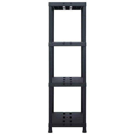 VIDAXL -LAGE RARK 220 kg 90x40x138 cm Kunststoff schwarz