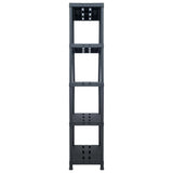VIDAXL -LAGE RARK 260 kg 90x40x180 cm Kunststoff schwarz