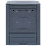 Vidaxl -Kompostbehälter 260 L 60x60x73cm Grau