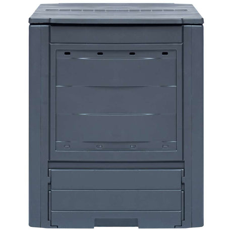 Vidaxl -Kompostbehälter 260 L 60x60x73cm Grau