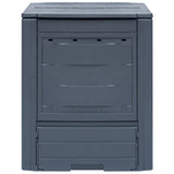 Vidaxl -Kompostbehälter 260 L 60x60x73cm Grau