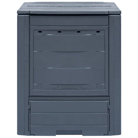 Vidaxl -Kompostbehälter 260 L 60x60x73cm Grau