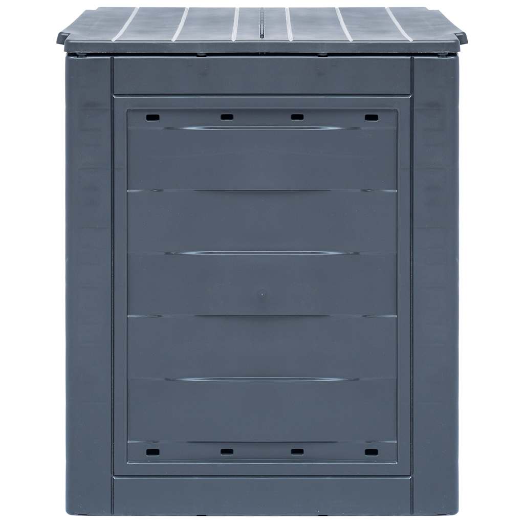 Vidaxl -Kompostbehälter 260 L 60x60x73cm Grau
