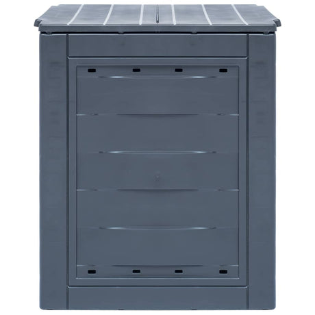 Vidaxl -Kompostbehälter 260 L 60x60x73cm Grau