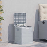 Vidaxl opbergbox voor in de tuin 90 l lichtgrijs