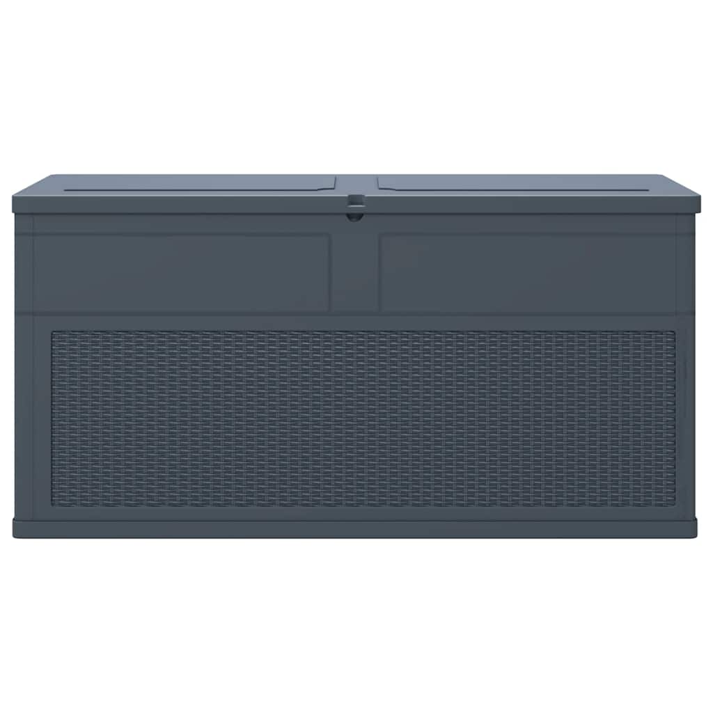 Vidaxl opbergbox 320 l antraciet