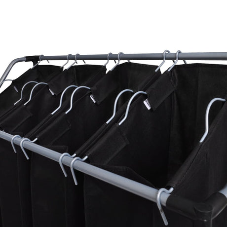 Vidaxl WASS SOURTERS mit Taschen 2 St schwarz und grau