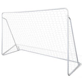 Vidaxl -Fußballtore 2 PCs 240x90x150 cm Stahl