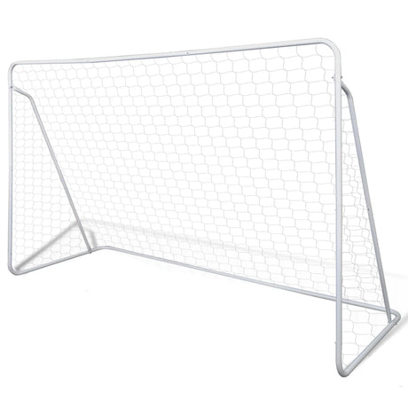 Vidaxl -Fußballtore 2 PCs 240x90x150 cm Stahl