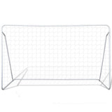 Vidaxl -Fußballtore 2 PCs 240x90x150 cm Stahl