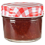 Vidaxl -Marmeladengläser mit roten Deckeln 24 St 110 ml Glas