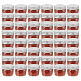 Vidaxl jampotten met zilverkleurige deksels 48 st 110 ml glas