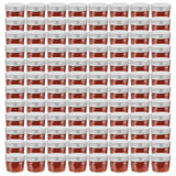Vidaxl jampotten met zilverkleurige deksels 96 st 110 ml glas