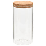 Vidaxl -Aufbewahrungstöpfe mit Korkdeckel 6 St 1400 ml Glas