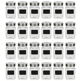 Vidaxl -Speichertöpfe mit Aufklebern 24 ST 300 ml