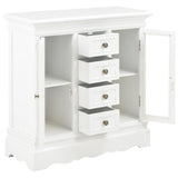 Vidaxl dressoir 70x28x70 cm massief grenenhout wit