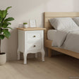 Vidaxl nachtkastje 2 st 35x30x49 cm mdf wit