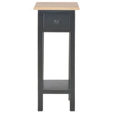 Vidaxl bijzettafel 27x27x65,5 cm hout zwart