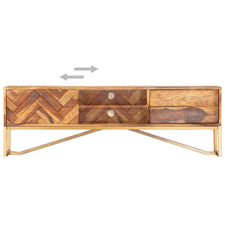 Vidaxl tv-meubel 140x30x45 cm massief acaciahout