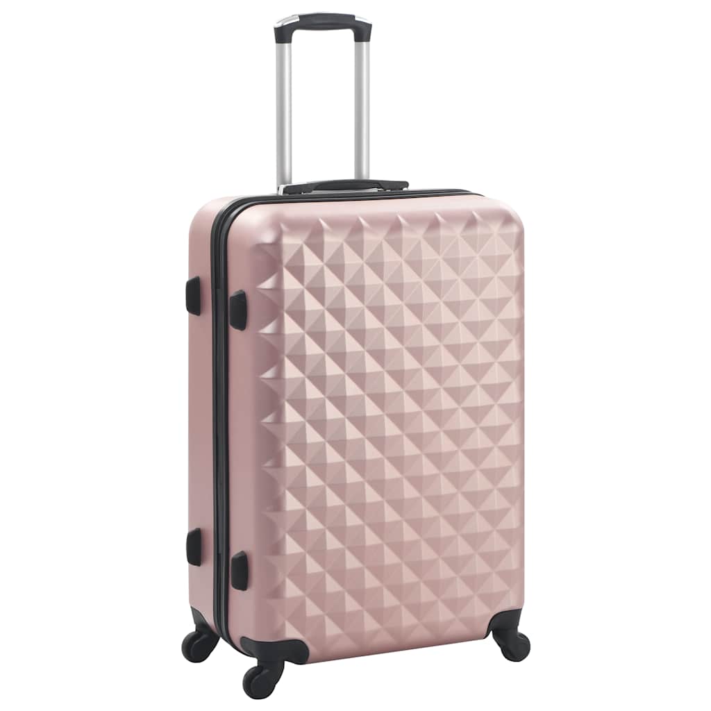 Vidaxl 3-teiliges hartes Gepäckset Abs Roségoud