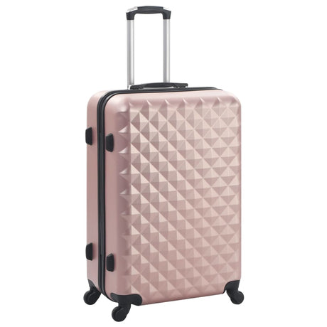 Vidaxl 3-teiliges hartes Gepäckset Abs Roségoud