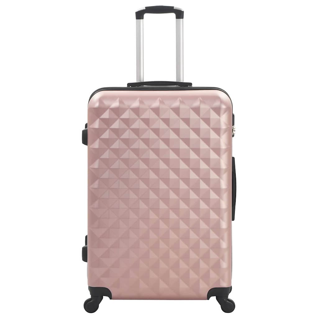 Vidaxl 3-teiliges hartes Gepäckset Abs Roségoud
