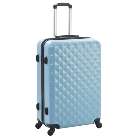 Vidaxl 3-teiliges hartes Gepäckset Abs Blau