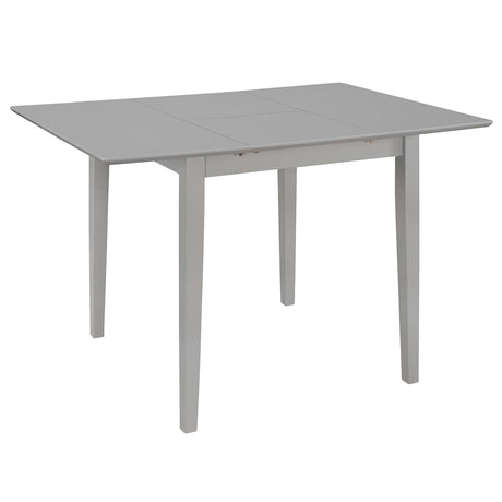 Vidaxl eettafel verlengbaar (80-120)x80x74 cm mdf grijs