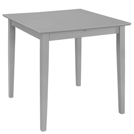 Vidaxl eettafel verlengbaar (80-120)x80x74 cm mdf grijs