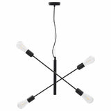Vidaxl Deckenlampe mit Filamentbirnen 2 W E27 Schwarz