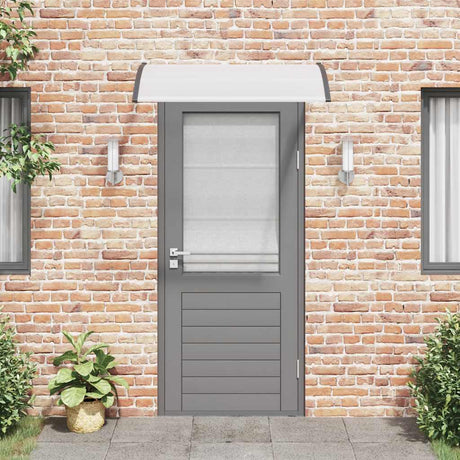 VIDAXL -Tür -Baldachin 120x75 cm PC schwarz und transparent