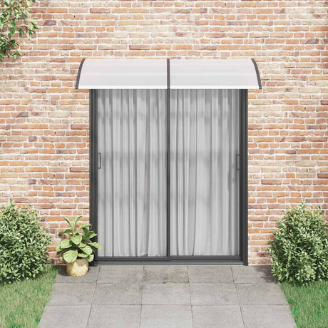 VIDAXL -Tür -Baldachin 200x75 cm PC schwarz und transparent