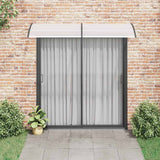 Vidaxl -Tür -Baldachin 240x75 cm PC schwarz und transparent