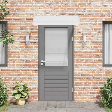 VIDAXL -Tür -Baldachin 120x75 cm PC grau und transparent
