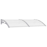 VIDAXL -Tür -Baldachin 200x75 cm PC grau und transparent