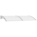 VIDAXL -Tür -Baldachin 240x75 cm PC grau und transparent