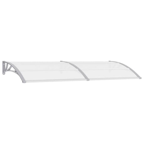 VIDAXL -Tür -Baldachin 240x75 cm PC grau und transparent