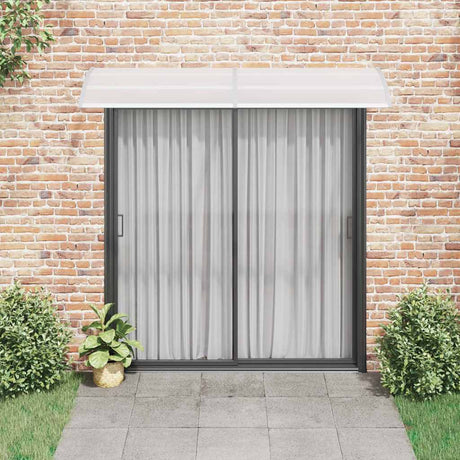 VIDAXL -Tür -Baldachin 240x75 cm PC grau und transparent
