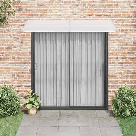 VIDAXL -Tür -Baldachin 240x75 cm PC grau und transparent