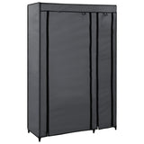 Vidaxl kledingkast opvouwbaar 110x45x175 cm stof grijs