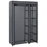 Vidaxl kledingkasten opvouwbaar 2 st 110x45x175 cm stof grijs