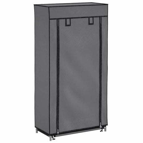 Vidaxl -Schuhschrank mit Abdeckung 58x28x106 cm Stoff grau