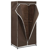 Vidaxl kledingkast 75x50x160 cm bruin