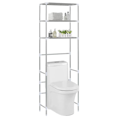 VIDAXL-Speicher für 3-layer 53x28x169 cm silberfarben